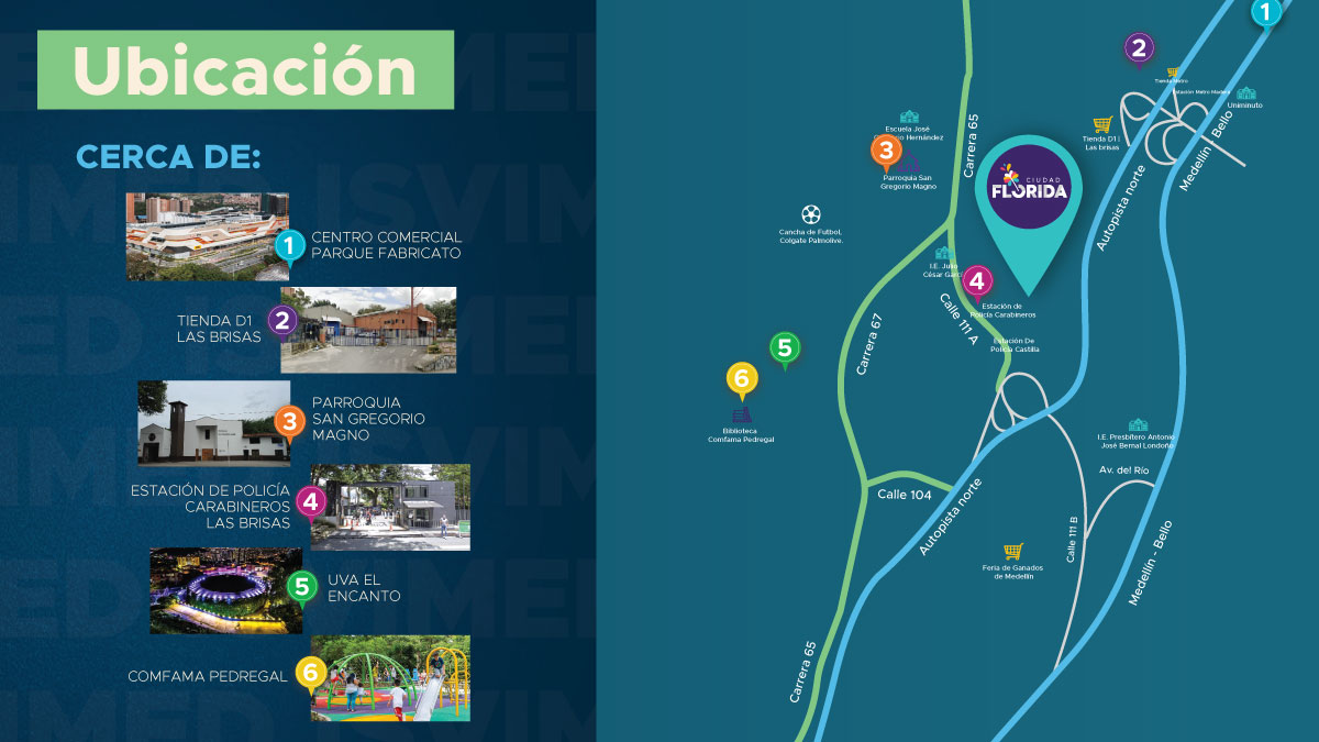 Mapa de ubicación del proyecto Verde Agua